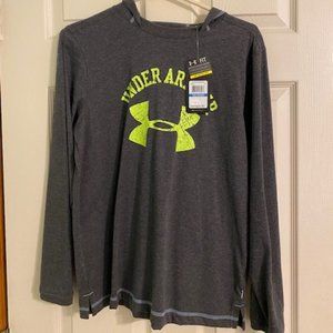 Under Armour Boys Long Sleeve Tee with Hood